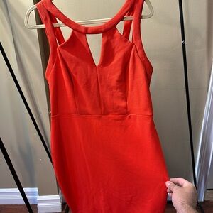 Bisou Bisou orange dress